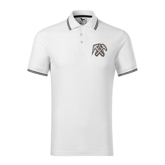 KOSZULKA POLO biała  DEKARZ logo haft (edycja limitowana)
